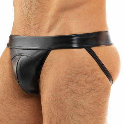 Jock Strap Leather Simili-Cuir Noir Modus Vivendi