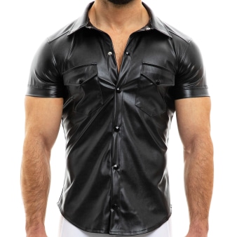Chemisette Leather Simili-Cuir Noire Modus Vivendi