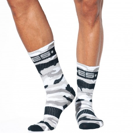 ES Collection Camo Sports Socks - Grey