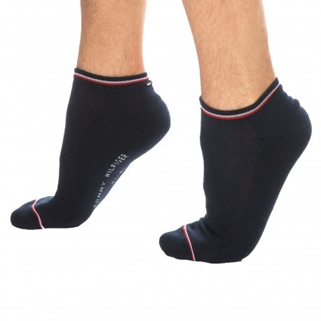 Tommy Hilfiger 2-Pack Iconic Sneaker Socks - Navy