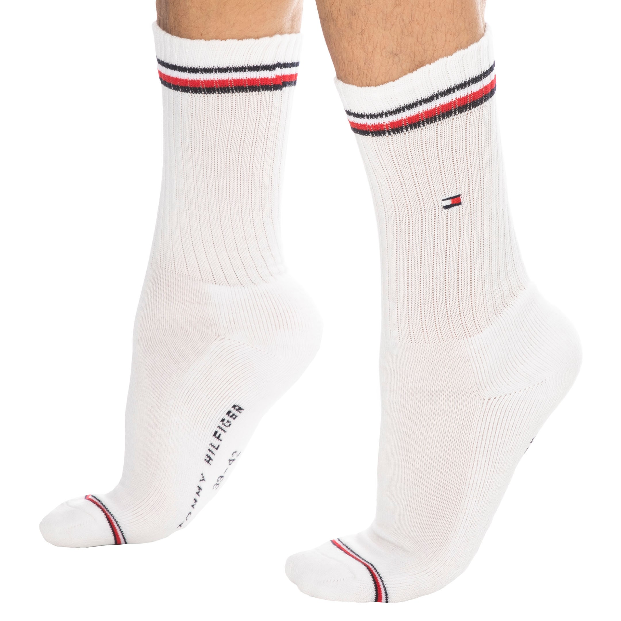 Tommy Hilfiger 2-Pack Iconic Sporty Socks - White | INDERWEAR