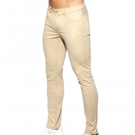 ES Collection Slim-Fit Pants - Beige