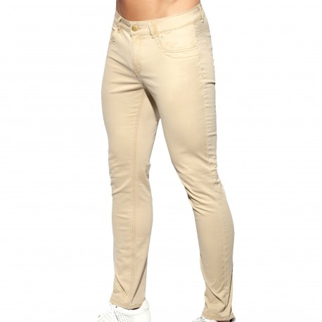 ES Collection Slim-Fit Pants - Beige
