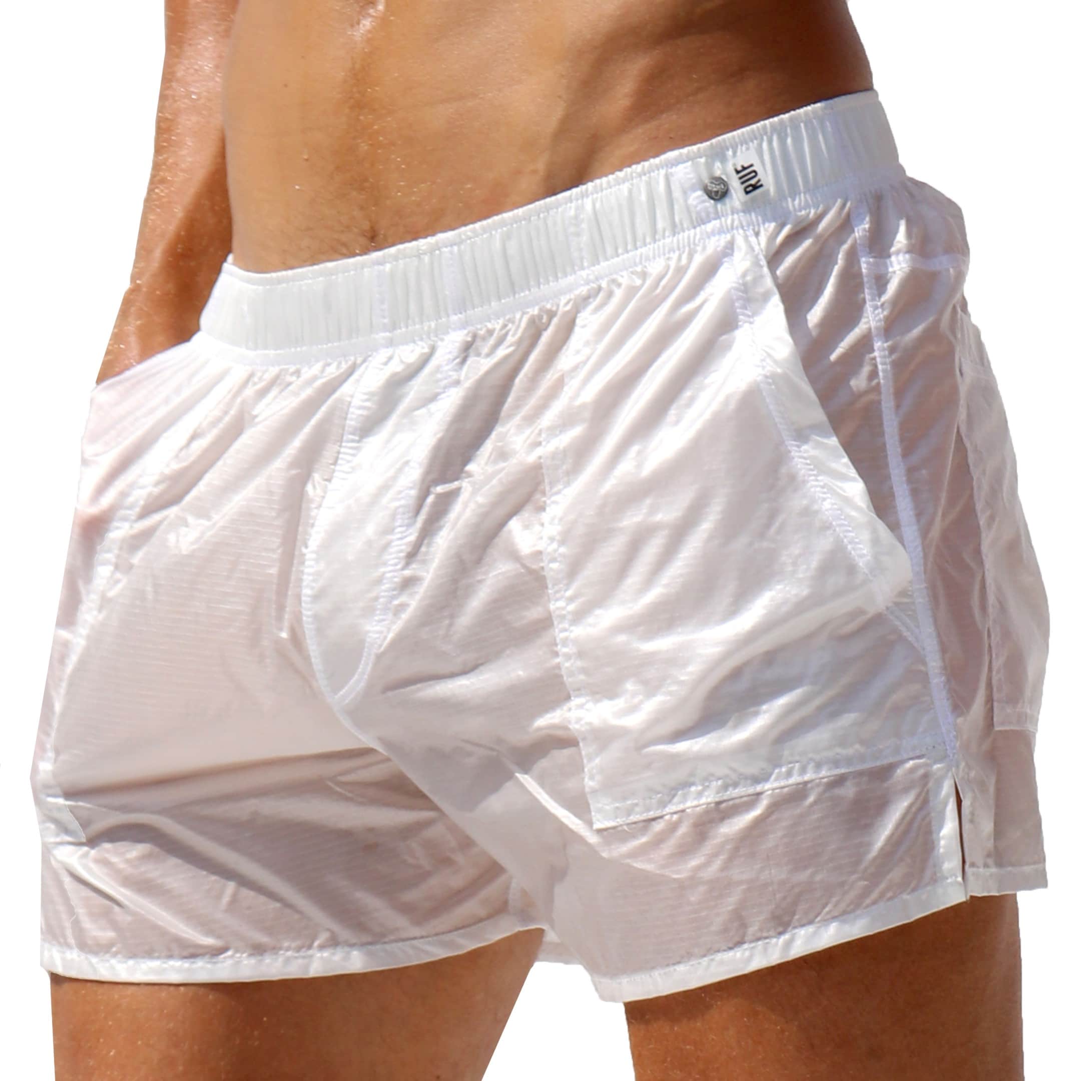 Rufskin Nuage Nylon Shorts - White | INDERWEAR