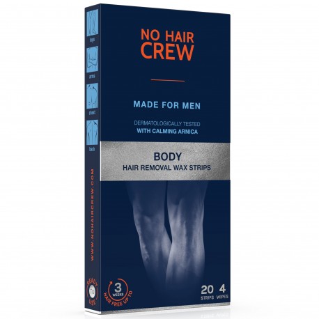 No Hair Crew Body Hair Removal Wax - 20 Strips