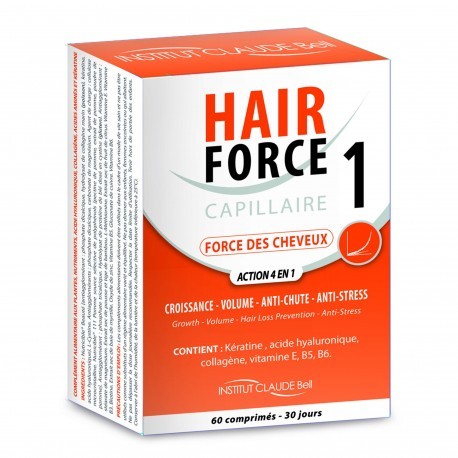 Institut Claude Bell Hair Force 1 - Force des Cheveux - 60 Comprimés