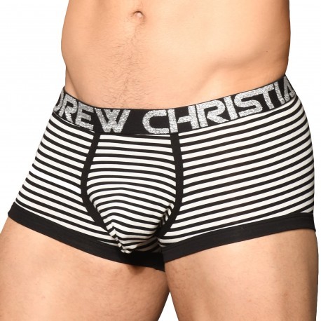 Andrew Christian Boxer Court Almost Naked Primary Stripe