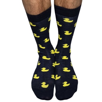 Chaussettes Basses Canard Bleu Marine Garçon Français