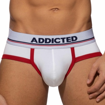 Slip Basic Colors Coton Blanc - Rouge Addicted