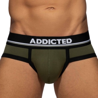 Slip Basic Colors Coton Vert Kaki Addicted