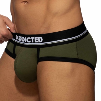Slip Basic Colors Coton Vert Kaki Addicted