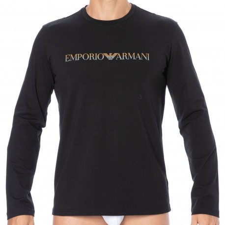 Emporio Armani T-Shirt Coton X-Mas Edition Noir