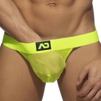 Jock Strap Mesh Click Jaune Fluo Addicted