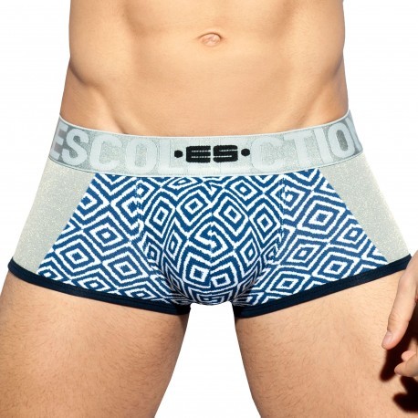 ES Collection Rhombus Combi Trunks - Silver