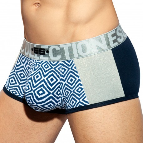 ES Collection Rhombus Combi Trunks - Silver