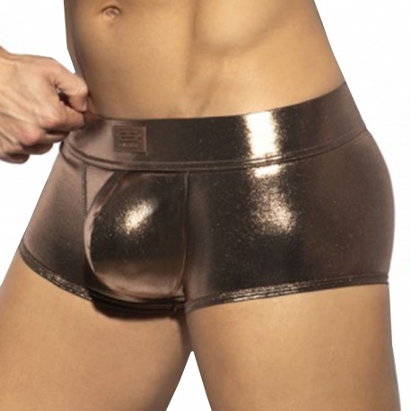 ES Collection Shiny Trendy Push Up Trunks - Gold