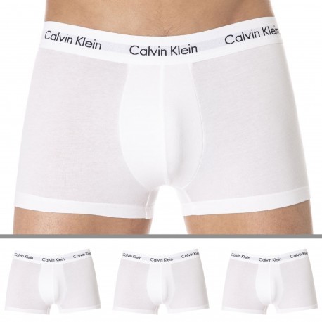 3-Pack Cotton Stretch Boxers - White