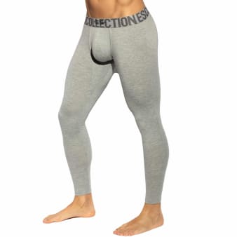 Caleçon Long Basic Coton Gris ES Collection