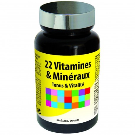 Nutri Expert 22 Vitamines et Minéraux - Tonus et Vitalité - 60 Gélules