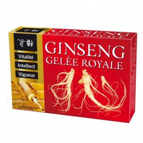 Ginseng Gelée Royale - Vitalité - Intellect - Vigueur - 20 Ampoules