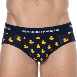 Slip Canard Coton Bleu Marine Garçon Français