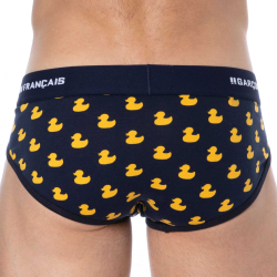 Slip Canard Coton Bleu Marine Garçon Français