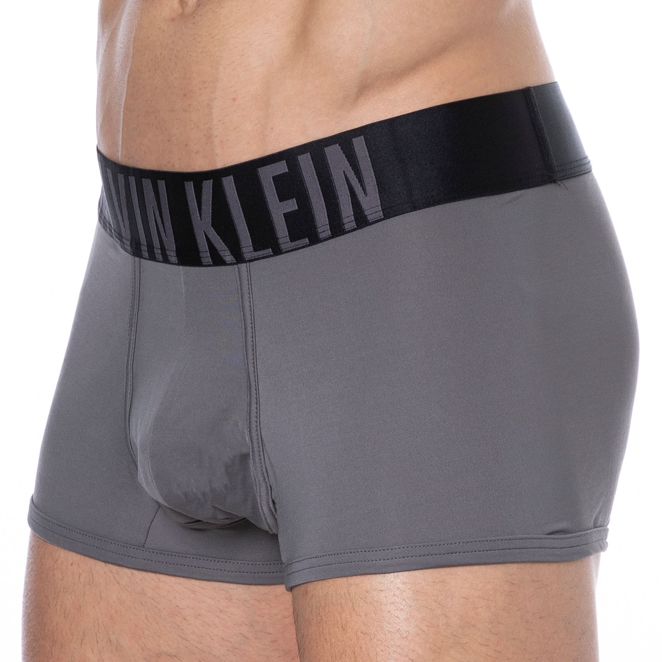 Calvin Klein 2-Pack Intense Power Microfiber Boxer Briefs - Black - Grey |  INDERWEAR