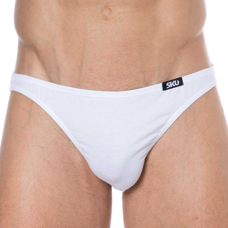 SKU 3-Pack Cotton Mini Briefs - White