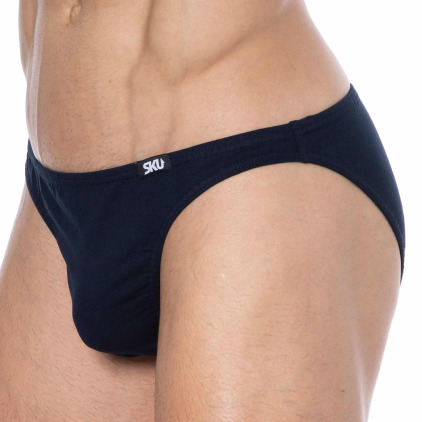 Lot de 3 Slips Mini Coton Bleu Marine SKU