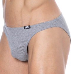 Lot de 3 Slips Mini Coton Gris  SKU