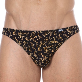 Slip Mini Coton Baroque Noir SKU
