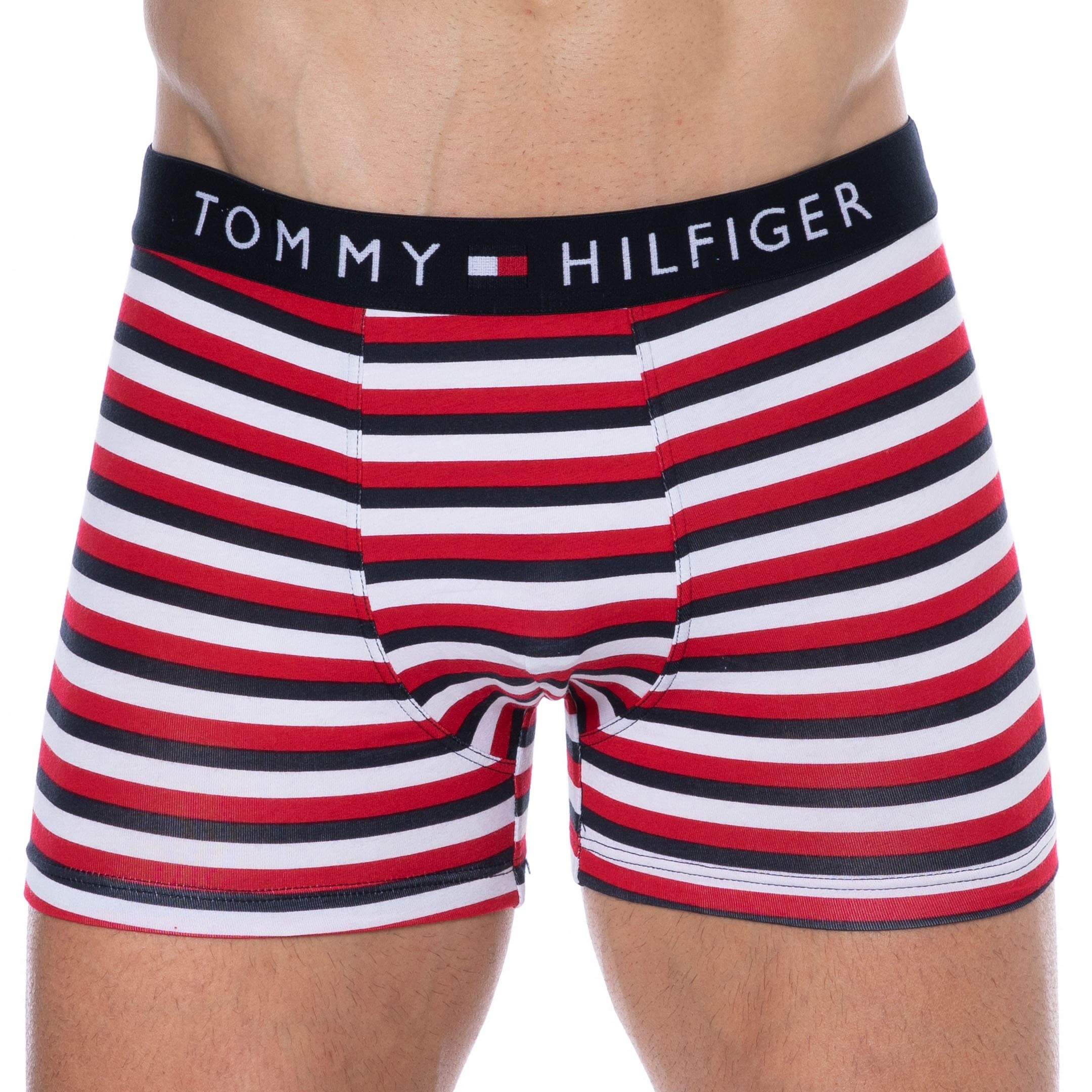 Tommy Hilfiger Cotton Boxer Briefs - Red Stripe | INDERWEAR