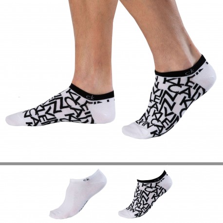 Calvin Klein 2-Pack Deangelo Ankle Socks - White