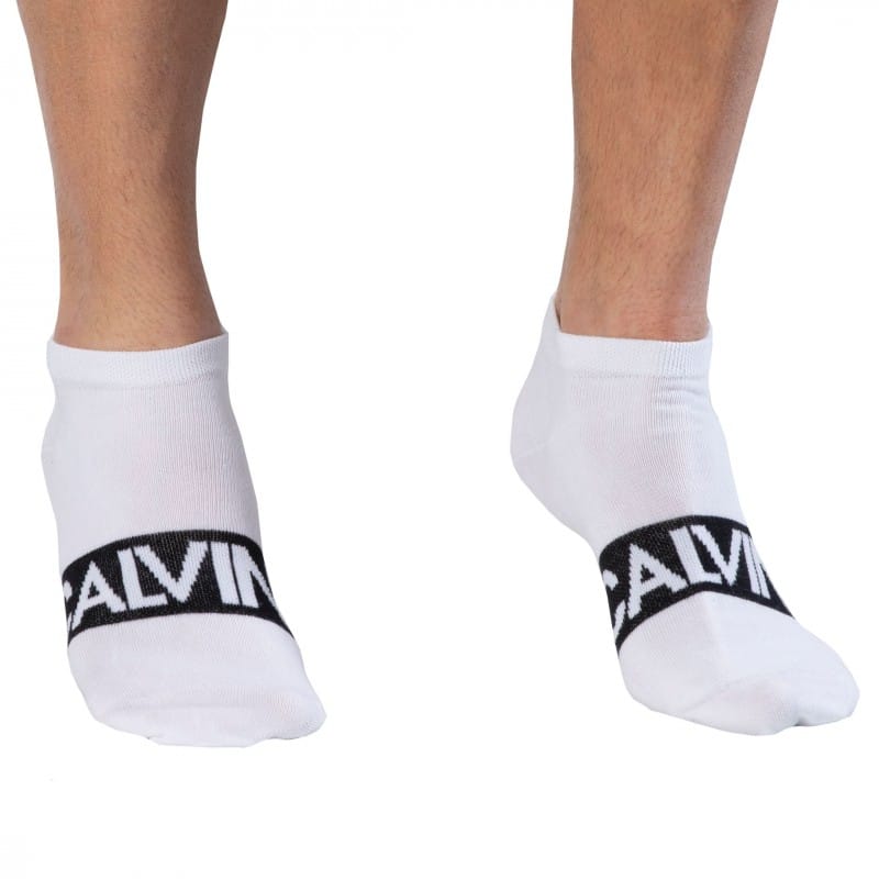 Calvin Klein 2-Pack Dirk Ankle Socks - White - Grey | INDERWEAR