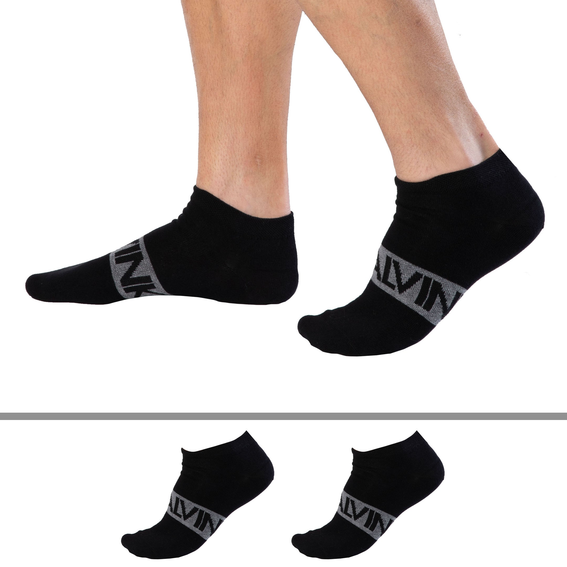 Calvin Klein 2-Pack Dirk Ankle Socks - Black - Black