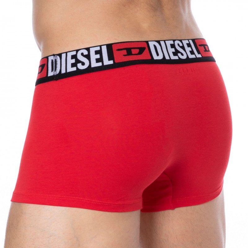 Diesel 3-Pack Denim Division Cotton Boxer Briefs - Red Black - Grey | INDERWEAR