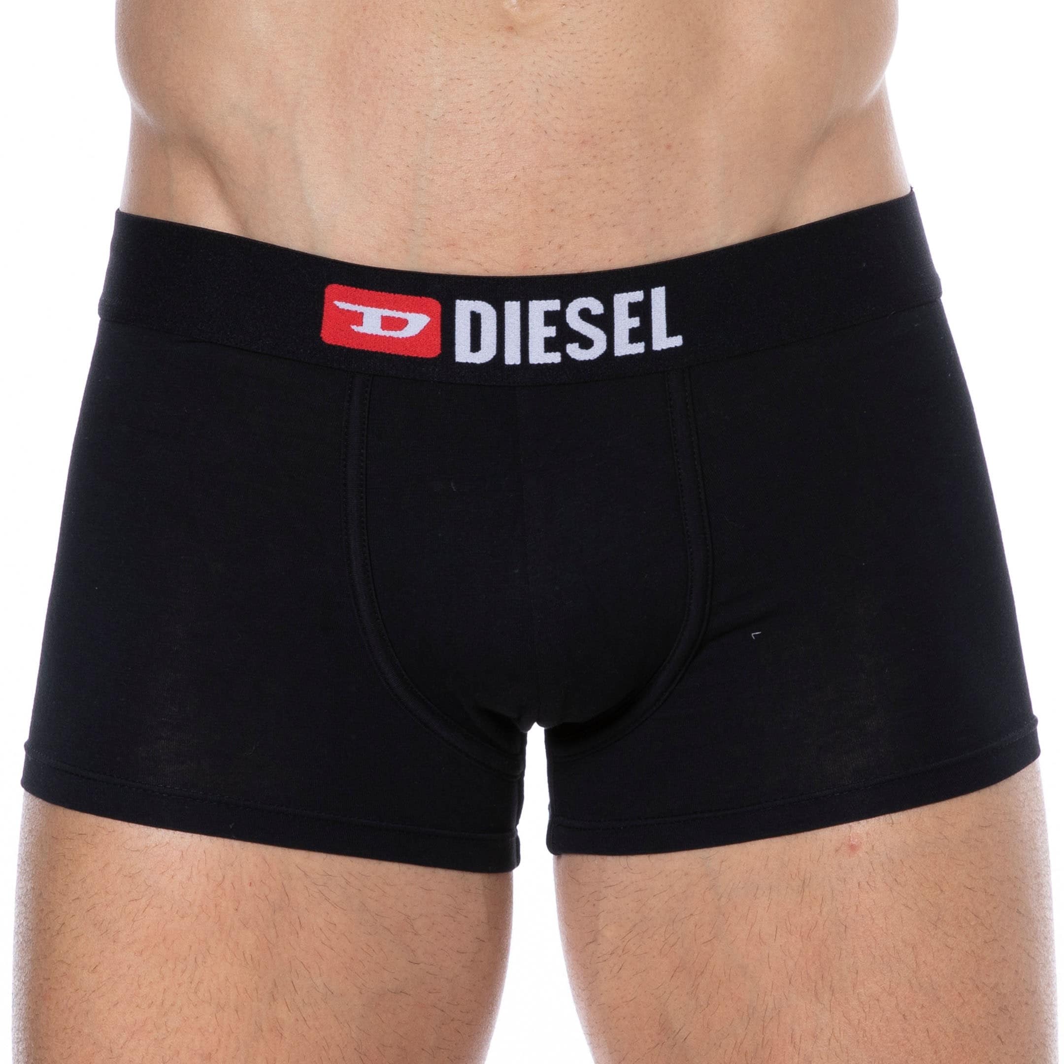 Diesel 3-Pack Denim Division Cotton Boxer Briefs - Black - Grey - White ...