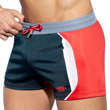 ES Collection Short Sportive Marine - Rouge