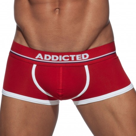 Addicted Basic Colors Cotton Trunks - Red