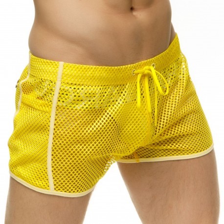 Marcuse Alba Mesh Shorts - Yellow