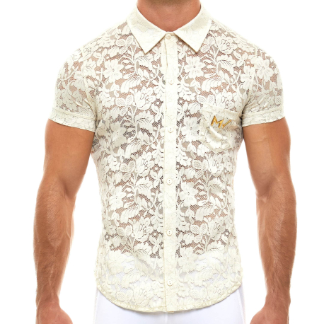 Modus Vivendi Floral Lace Shirt - Ivory