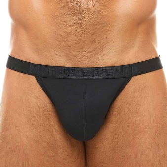 Slip Tanga Antibactérien Noir Modus Vivendi
