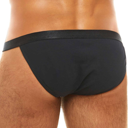 Slip Tanga Antibactérien Noir Modus Vivendi