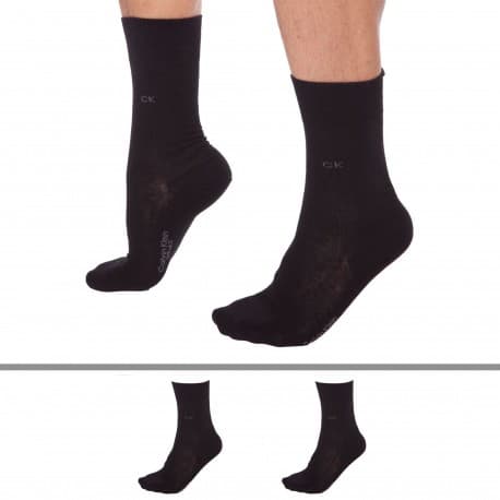 Calvin Klein 2-Pack Carter Dress Socks - Black