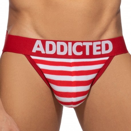 Addicted Sailor Velvet Jock - Red
