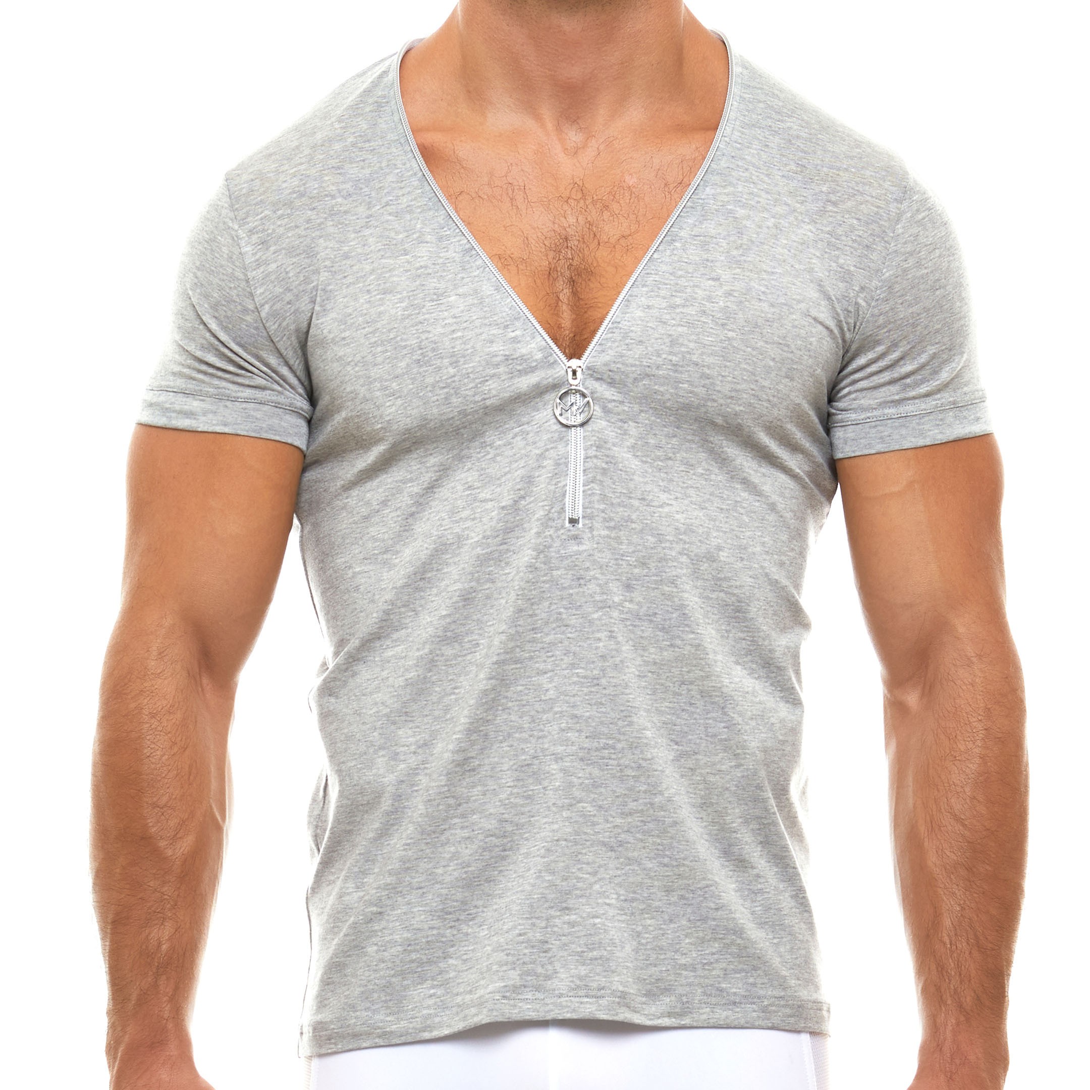 Modus Vivendi Zipper T-Shirt - Grey | INDERWEAR