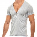 Modus Vivendi T-Shirt Zipper Gris