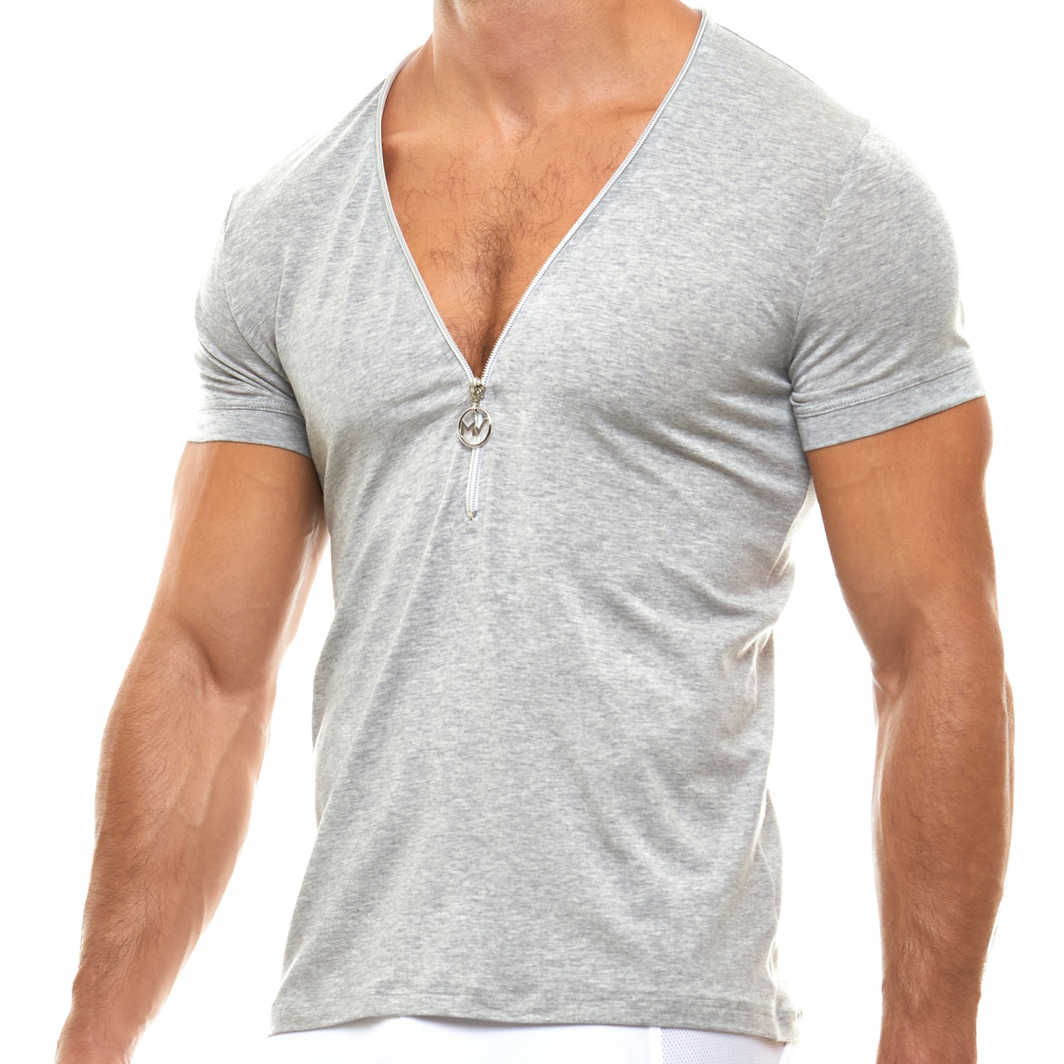 Modus Vivendi Zipper T-Shirt - Grey | INDERWEAR