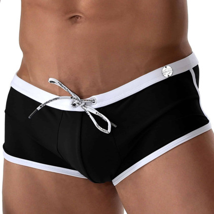 Roberto Lucca Shorty de Bain Noir - Blanc Roberto Lucca Shorty de Bain Noir - Blanc