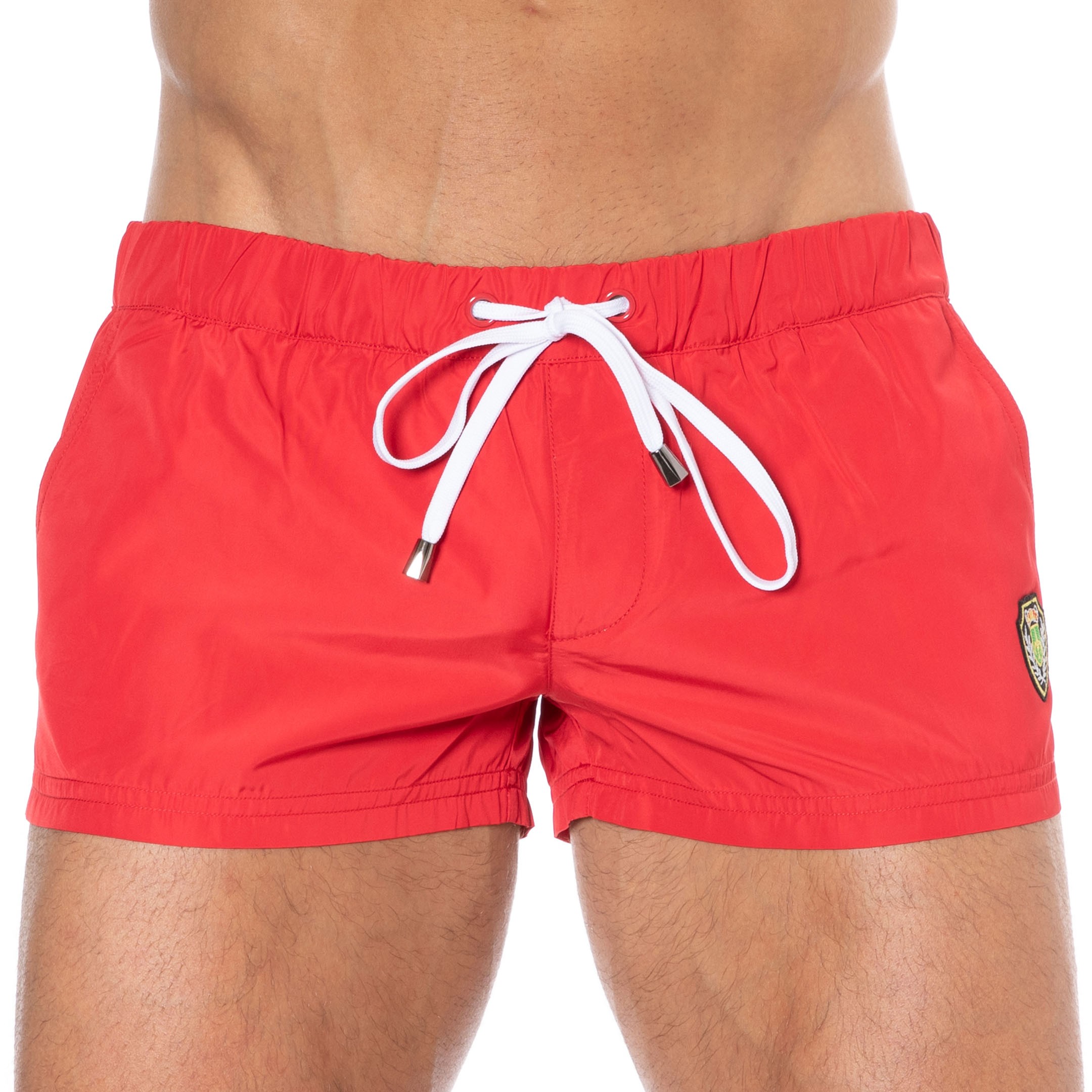 Marcuse League Swim Shorts - Red | INDERWEAR